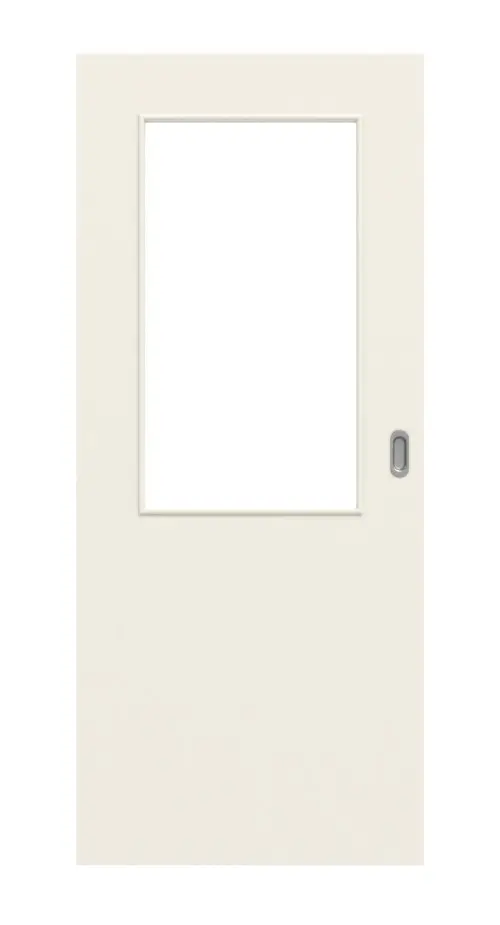 Widok frontowy biały podobny do RAL 9010 LA 7 Basic drzwi przesuwne lakierowane - Huga