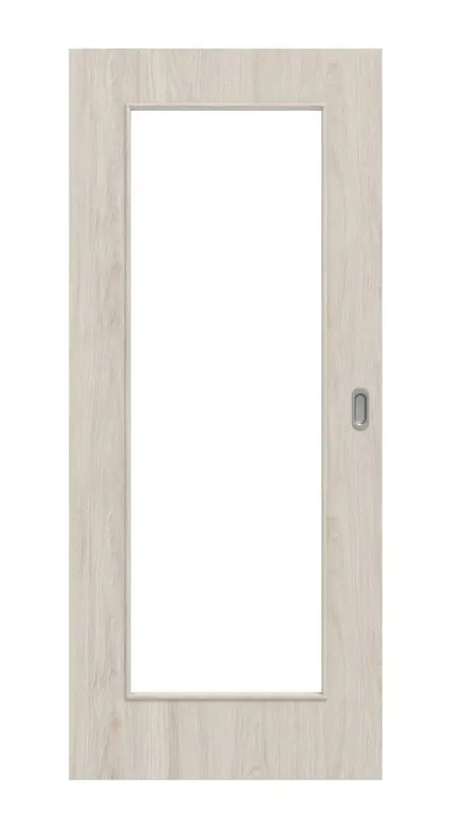 Widok frontowy drzwi przesuwnych dąb lazurujący LA 8 Basic Durat - Huga