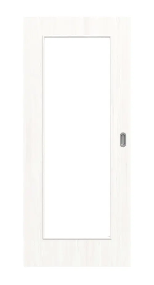 Widok frontowy: biel pino LA 8 Basic Durat drzwi przesuwne - Huga