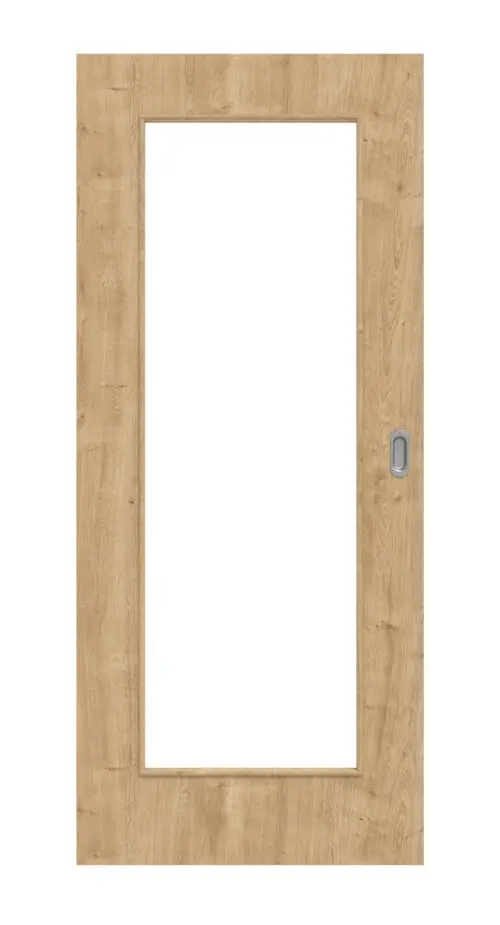 Widok frontowy dębu sękatego LA 8 Basic Durat drzwi przesuwne - Huga