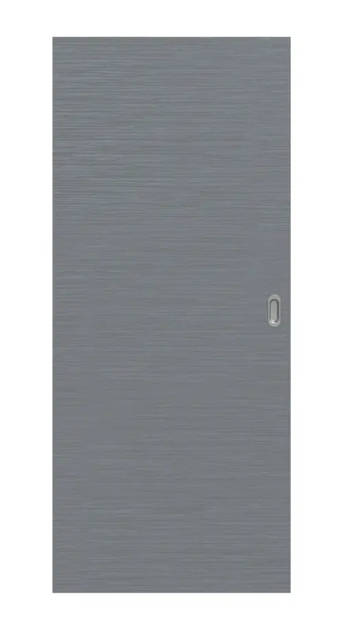 Widok frontowy: drzwi przesuwne strukturyzowana Hygge szary Basic - Huga