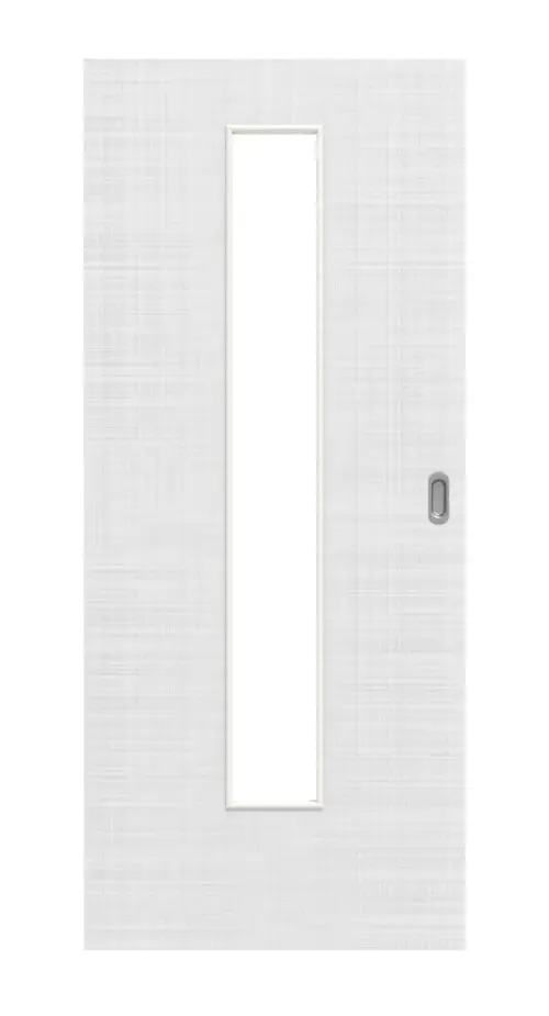 Widok frontowy drzwi przesuwnych biel bawełniana LA 24 Basic - Huga
