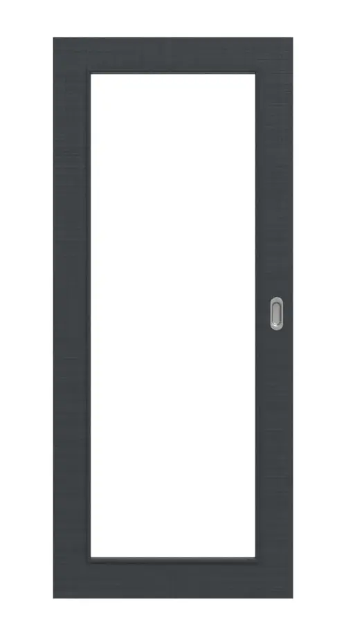 Widok frontowy – drzwi przesuwne Cotton like antracyt LA 27 Basic – Huga