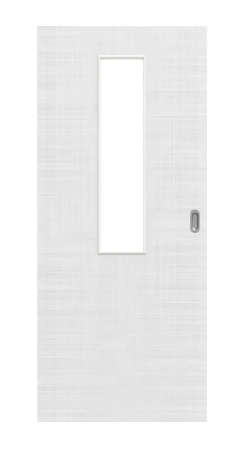 Widok frontowy drzwi przesuwnych biel bawełniana LA 4 Basic - Huga