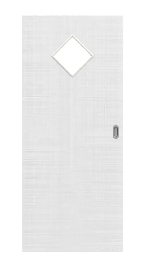 Widok frontowy drzwi przesuwnych biel bawełniana LA 6 Basic - Huga