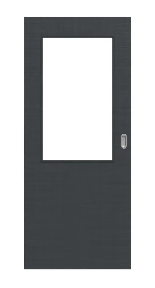 Widok frontowy drzwi przesuwnych Cotton like antracyt LA 7 Basic - Huga