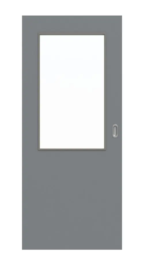 Widok frontowy drzwi przesuwne ultramatowy Hygge szary LA 7 Basic - Huga