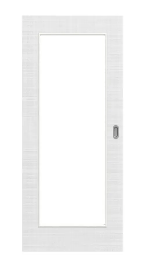 Widok frontowy drzwi przesuwne biel bawełniana LA 8 Basic - Huga