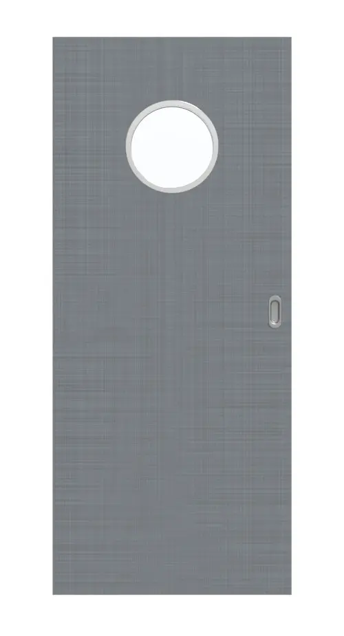 Widok frontowy drzwi przesuwnych Cotton like Hygge szary LA bulaj Basic - Huga