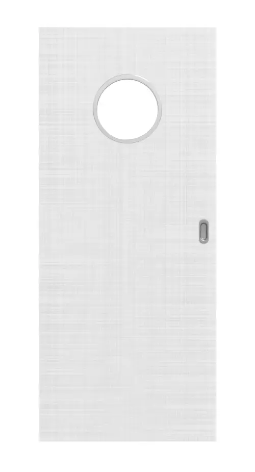 Widok frontowy drzwi przesuwnych biel bawełniana LA bulaj Basic - Huga