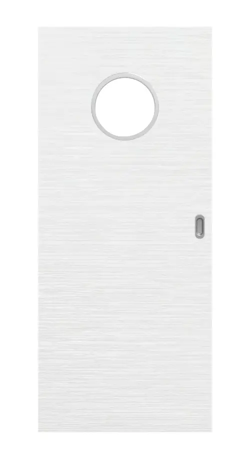 Widok frontowy drzwi przesuwnych biel strukturyzowana LA Bulaj Basic - Huga