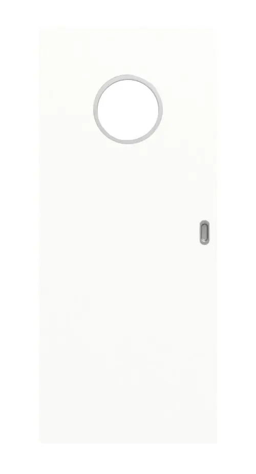 Widok frontowy drzwi przesuwnych biel ultramatowa LA bulaj Basic - Huga
