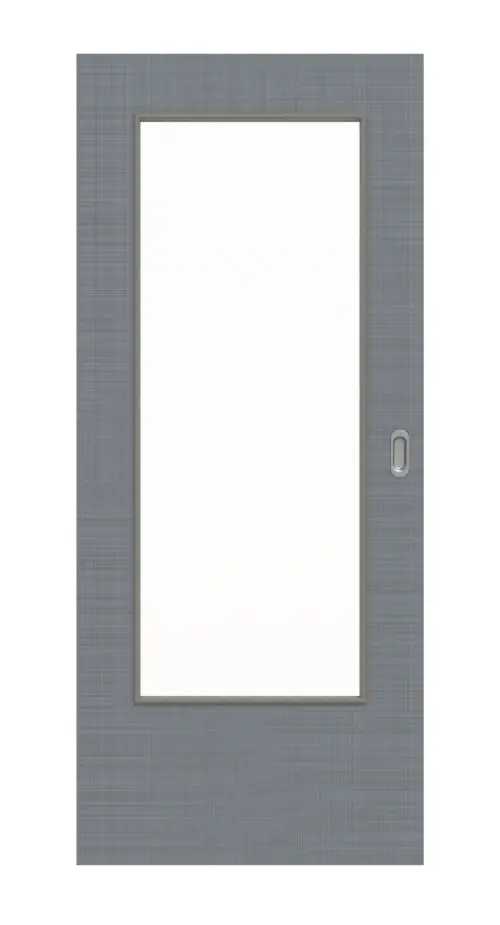 Widok frontowy drzwi przesuwne Cotton like Hygge szary LA-DIN Basic - Huga