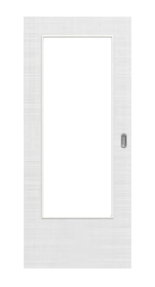Widok frontowy drzwi przesuwne biel bawełniana DIN-LA Basic - Huga