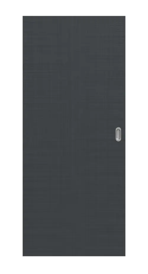 Widok frontowy drzwi przesuwnych Cotton like antracyt Basic - Huga