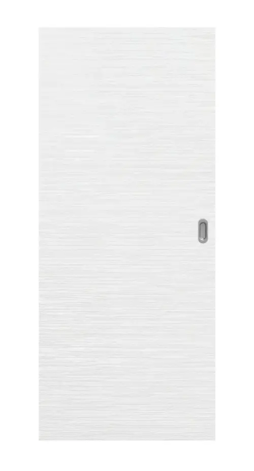 Widok frontowy drzwi przesuwne biel strukturyzowana Basic - Huga