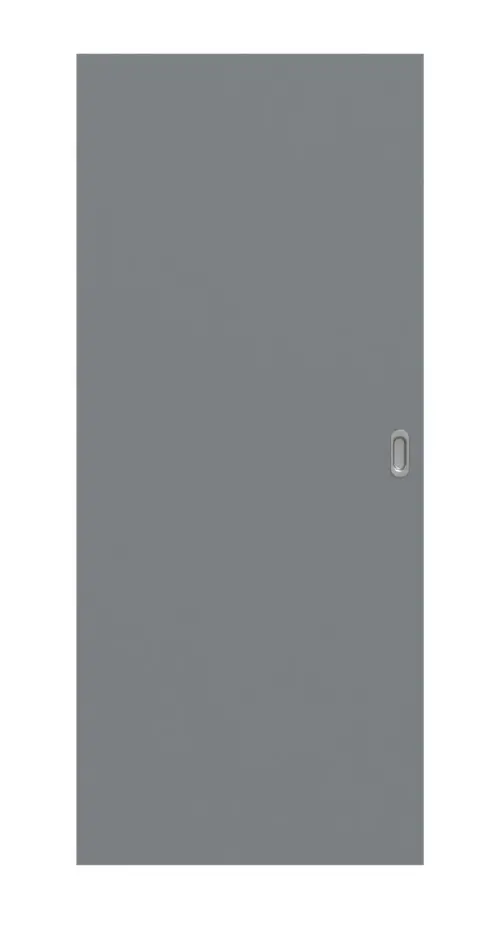Widok frontowy drzwi przesuwne ultramatowy Hygge szary Basic - Huga