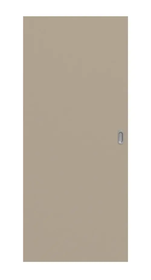 Widok frontowy - drzwi przesuwne ultramatowy taupe (kolor ciemnoszaro-brązowy) Basic - Huga