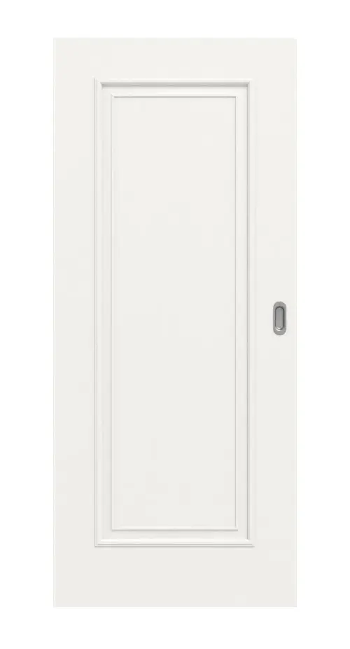 Widok frontowy styl wiejski 1 klasyczny biały lakier drzwi przesuwne - Huga