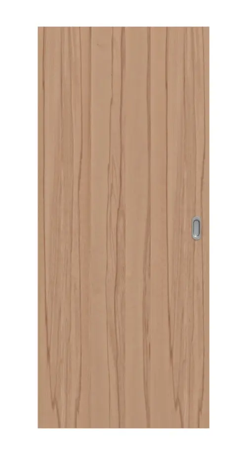 Widok frontowy LEBO drzwi przesuwne buk twardzielowy matowe fornirowane drewnem naturalnym