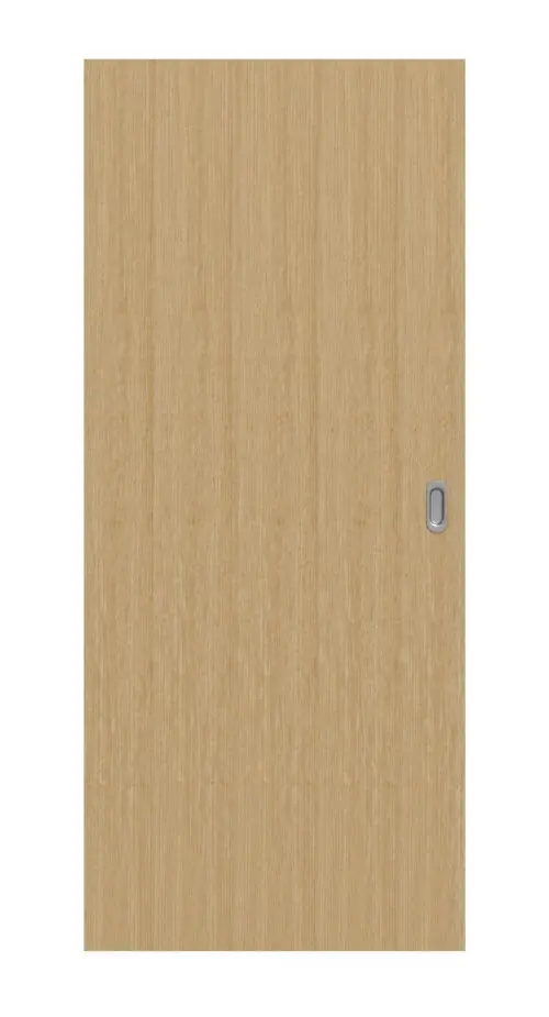 Widok frontowy LEBO drzwi przesuwne Limba matowy fornirowane drewnem naturalnym
