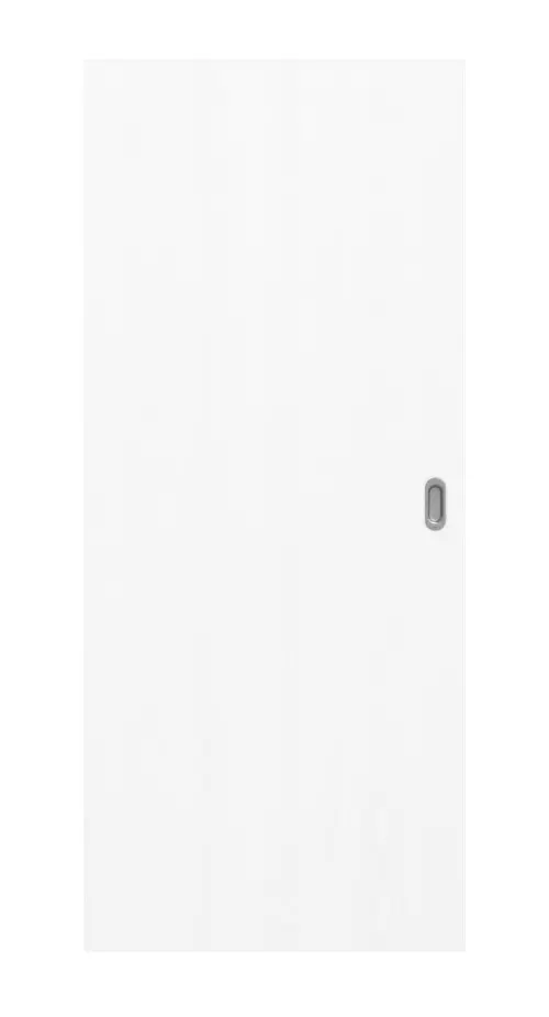 Widok frontowy drzwi przesuwnych Portalit ESR 222 jesion arctic biały - Westag & Getalit