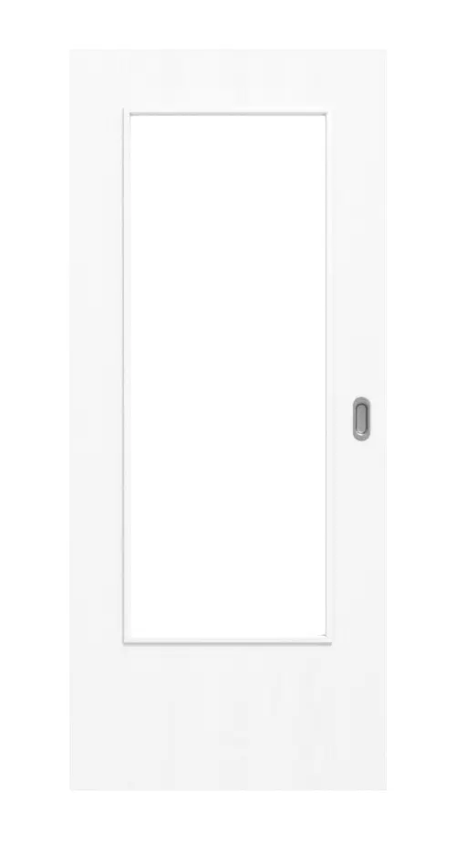 Widok frontowy drzwi przesuwne jesion arctic biały ESR 222 Portalit LA-Din - Westag & Getalit