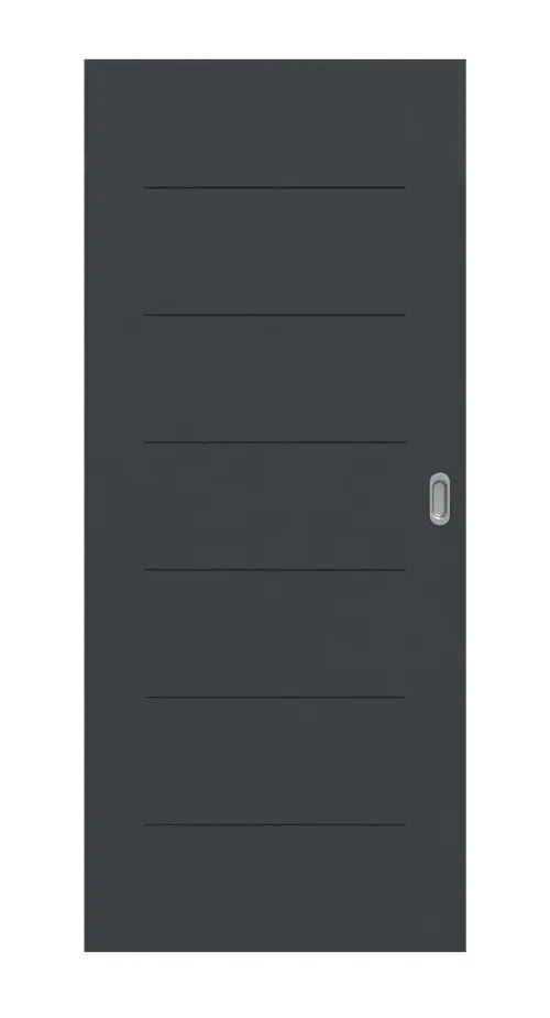 HÖRMANN Drzwi przesuwne Groove 11, lakier antracyt szary, DesignLine