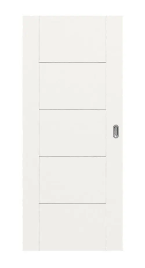 Widok frontowy Signum 13 Basic lakier biały beskidzki RAL 9016 drzwi przesuwne - Huga