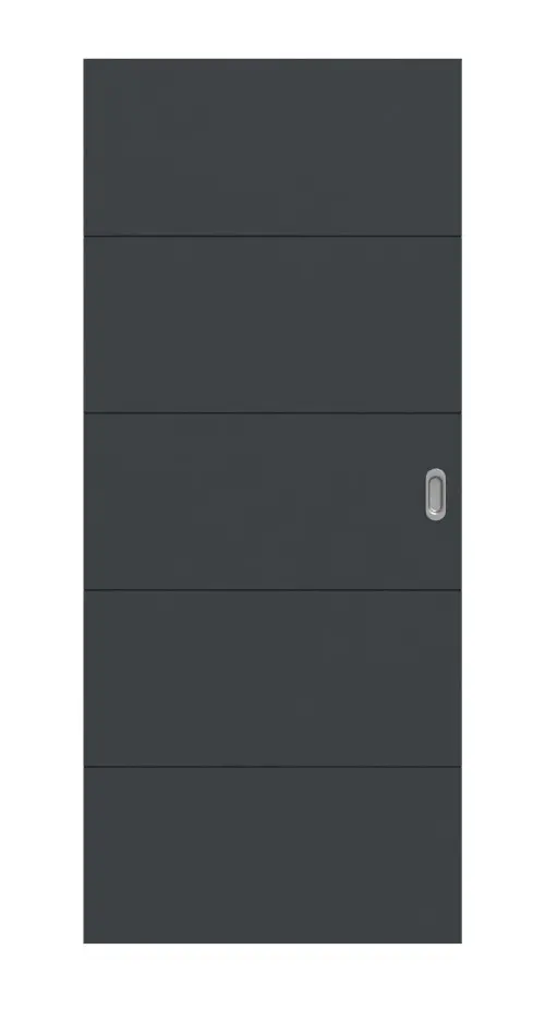 HÖRMANN Drzwi przesuwne Groove 15, lakier antracyt szary, DesignLine
