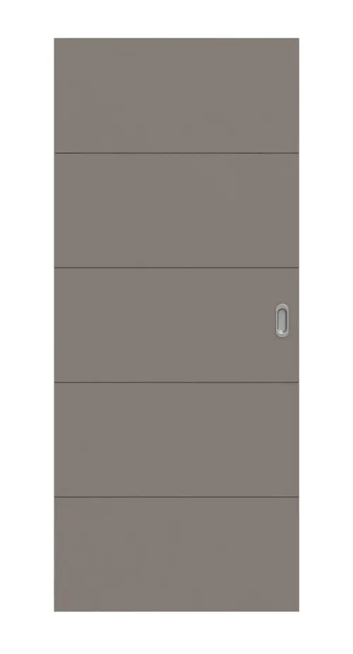 HÖRMANN Drzwi przesuwne Groove 15, lakier taupe RAL 7048, DesignLine