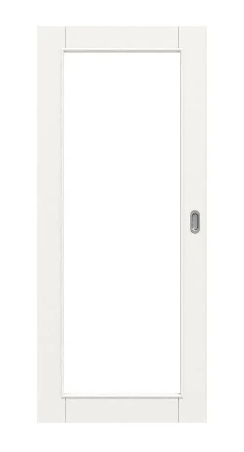 HÖRMANN Drzwi przesuwne Groove 16, biały lakier, DesignLine, z przeszkleniem LA 27