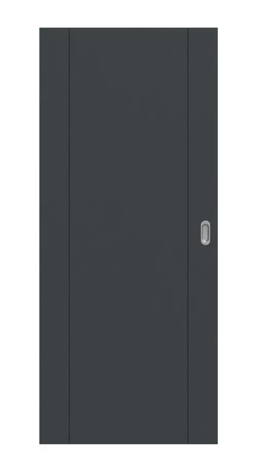 Widok frontowy drzwi przesuwnych Signum 16 Basic lakierowanych, antracyt RAL 7016 - Huga