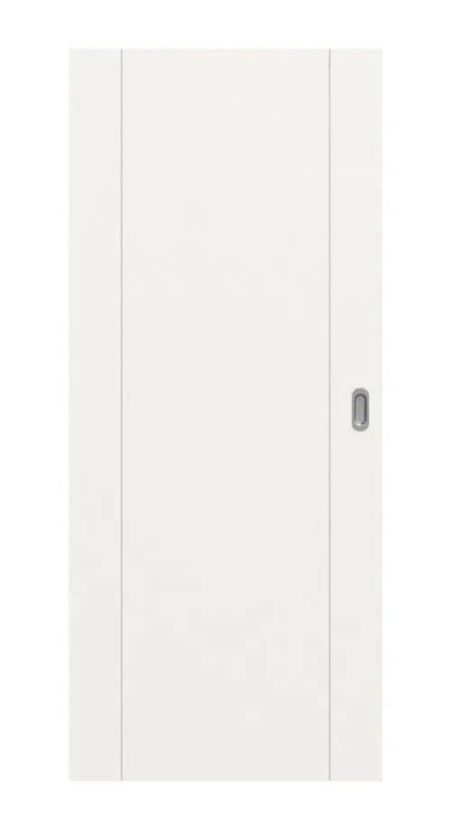 Widok frontowy drzwi przesuwnych Signum 16 Basic lakier biały beskidzki RAL 9016 - Huga