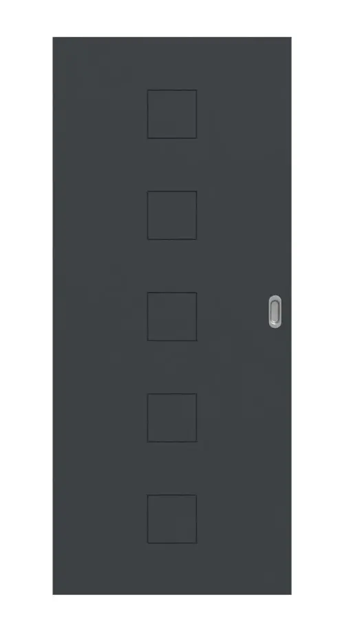 HÖRMANN drzwi przesuwne Groove 19 antracytowy szary RAL 7016 lakier DesignLine