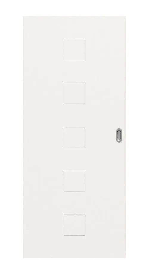 Widok frontowy Signum 19 Basic lakier biały beskidzki RAL 9016 drzwi przesuwne - Huga