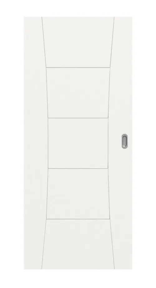 Widok frontowy drzwi przesuwnych Signum 22 Basic lakier biały beskidzki RAL 9016 - Huga