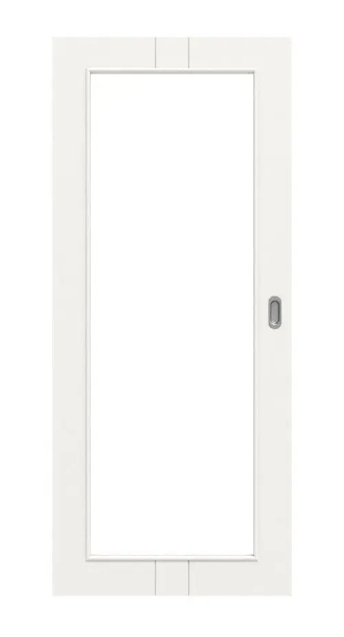 HÖRMANN Drzwi przesuwne Groove 23 biały lakier DesignLine z przeszkleniem LA 27