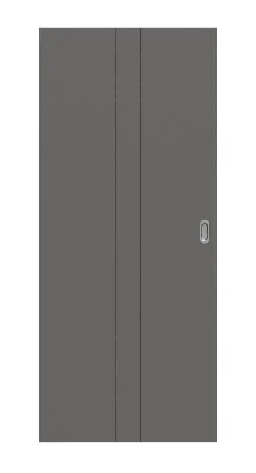 Widok frontowy drzwi przesuwnych Huga Signum 23 Hygge szary RAL 7037 lakierowane Concept