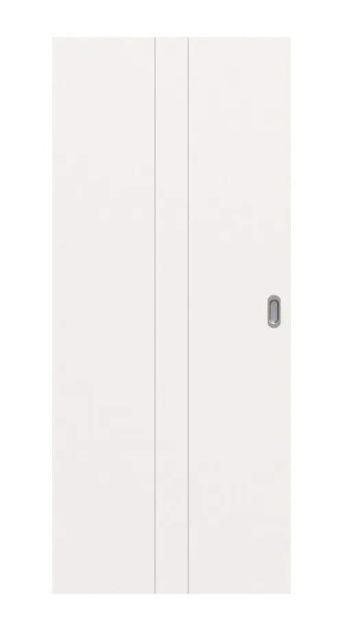 Widok frontowy drzwi przesuwnych Signum 23 Basic lakierowanych na biały beskidzki RAL 9016 - Huga