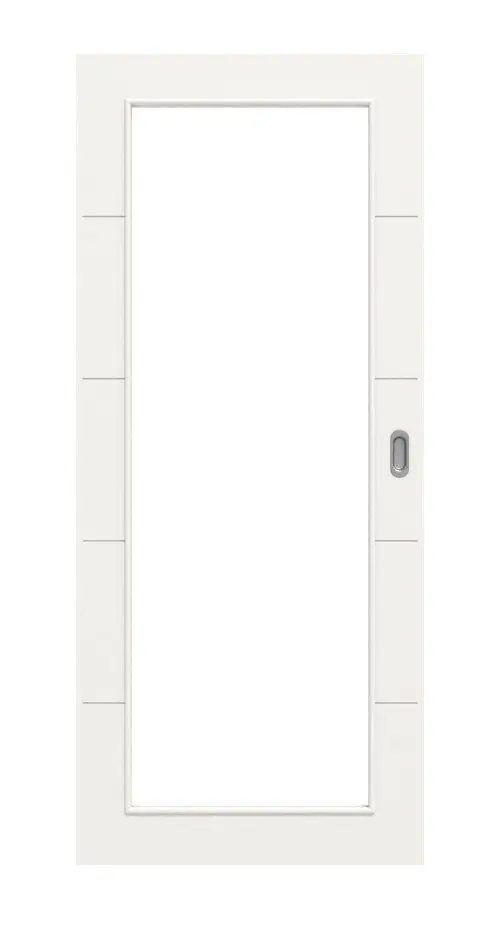 Widok frontowy drzwi przesuwnych Signum 27 LA 27 Basic biały lakier - Huga