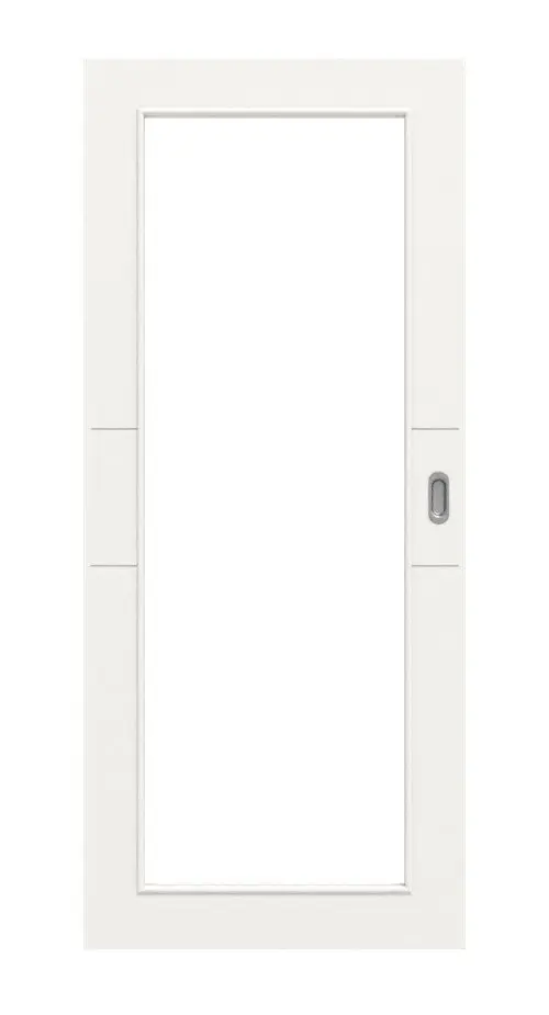 HÖRMANN Drzwi przesuwne Groove 29 biały lakier DesignLine z przeszkleniem LA 27