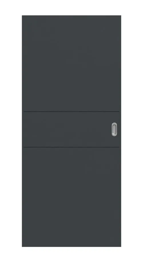 HÖRMANN drzwi przesuwne Groove 29 szary antracytowy RAL 7016 lakier DesignLine
