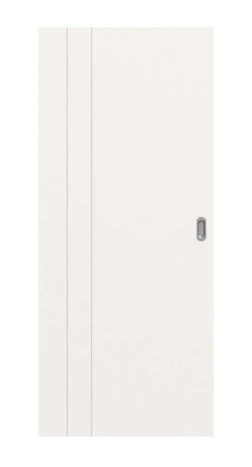 Widok frontowy modelu Signum 39 Basic lakier biały beskidzki RAL 9016 drzwi przesuwne - Huga