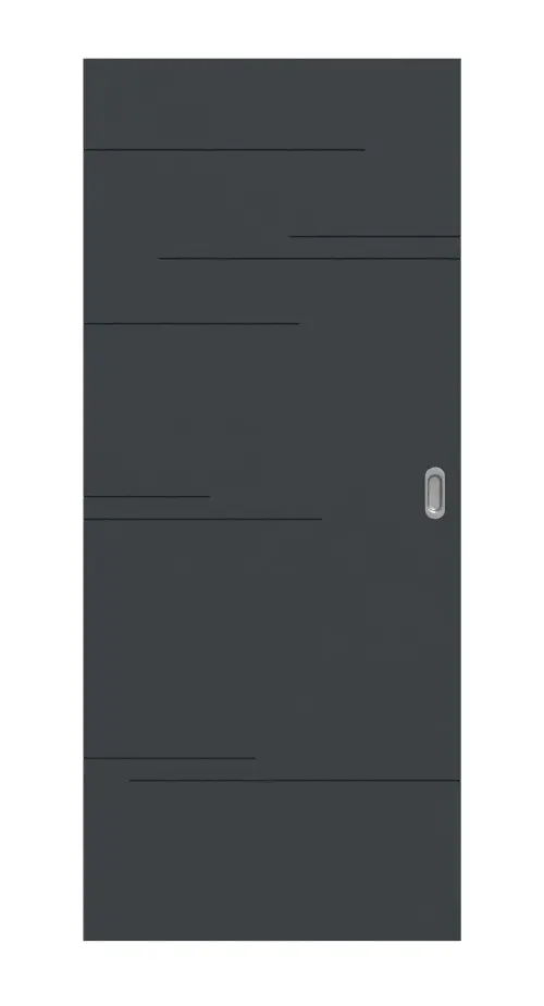 HÖRMANN Drzwi przesuwne Groove 50 antracytowe szare lakier DesignLine