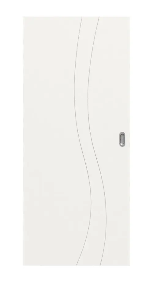 Widok frontowy Signum 51 Basic lakierowane biały beskidzki RAL 9016 drzwi przesuwne - Huga