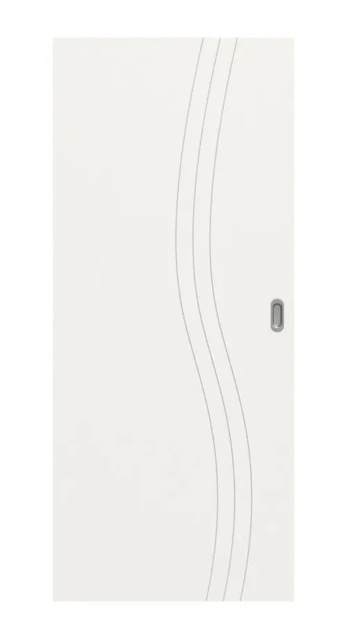 Widok frontowy Signum 53 Basic biały lakier drzwi przesuwne - Huga