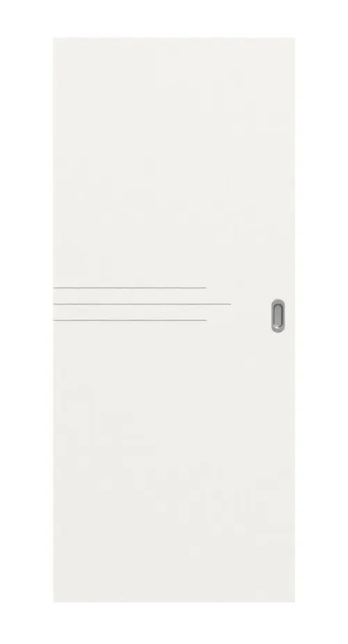 Widok frontowy Signum 56 Basic lakier biały beskidzki RAL 9016 drzwi przesuwne - Huga