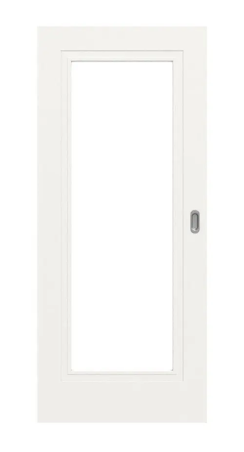 Widok frontowy Montana 1 LA ClassicLine biały lakier drzwi przesuwne - Hörmann