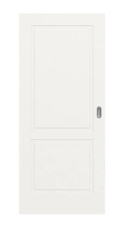 Widok frontowy Lacuna 2 klasyczny biały lakier drzwi przesuwne - Huga